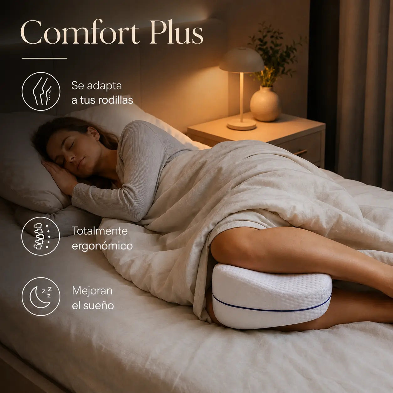 Comfort Plus | Almohada Ergonomica Para Rodillas