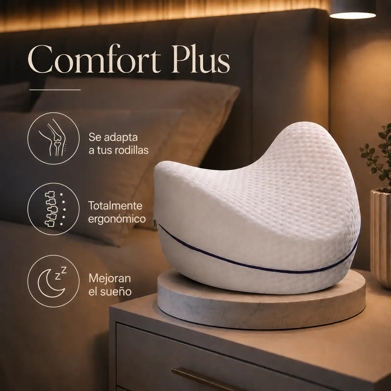 Comfort Plus | Almohada Ergonomica Para Rodillas